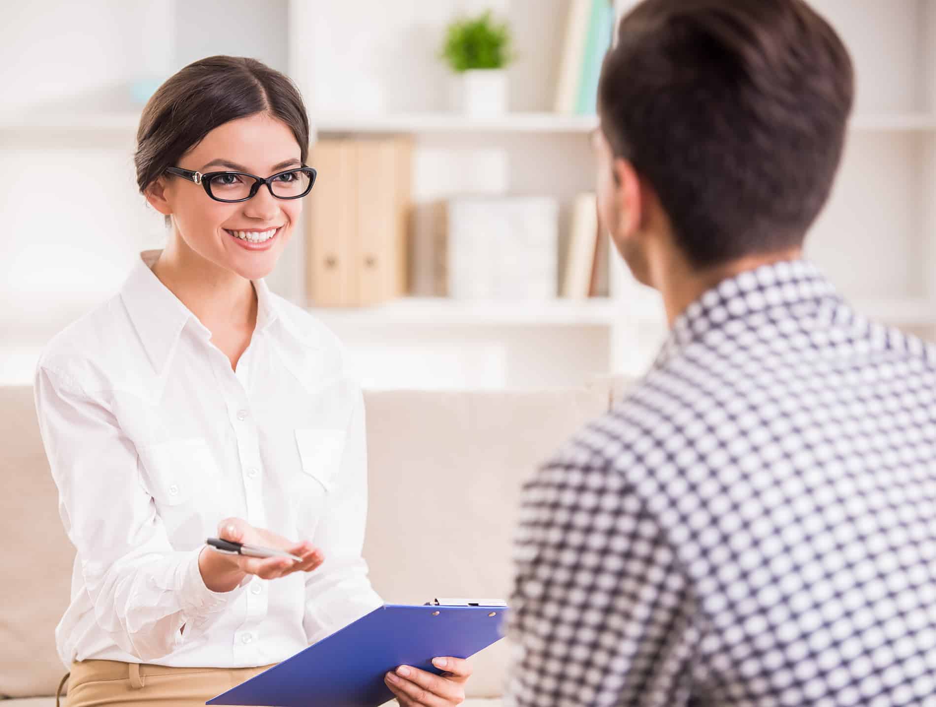 a woman offers support to a patient